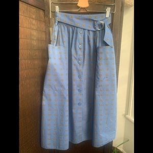 & Other Stories Cotton midi skirt